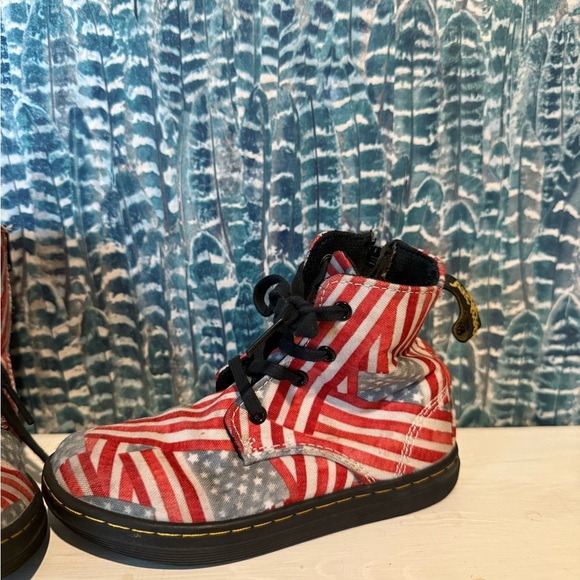 Doc Marten American Flag Laney canvas converse boots - Picture 2 of 6